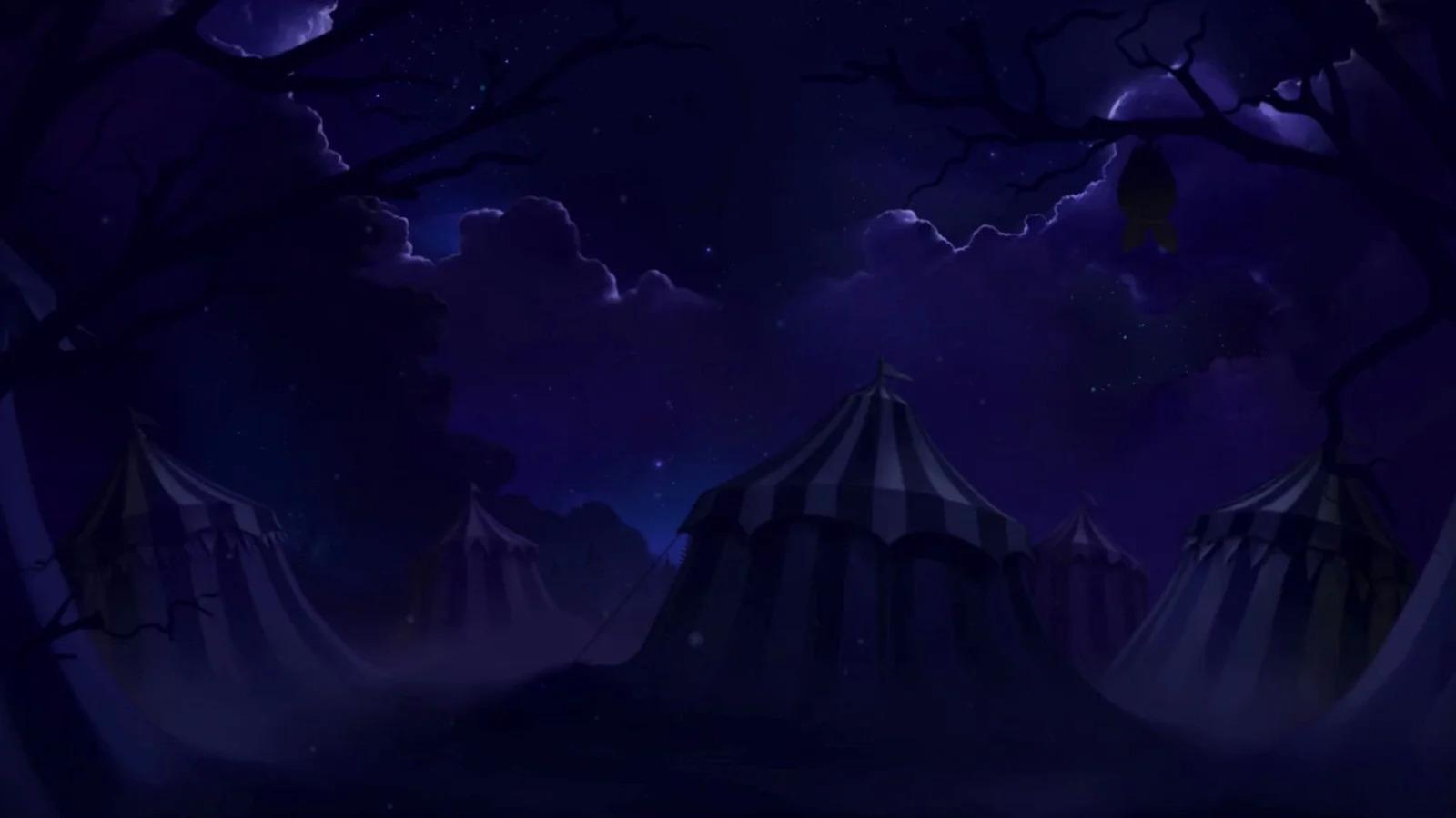 The Creepy Carnival slot game background artwork by Nolimit City