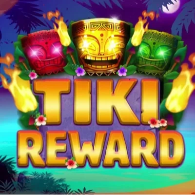 Tiki Reward slot game logo icon by All For One Studios