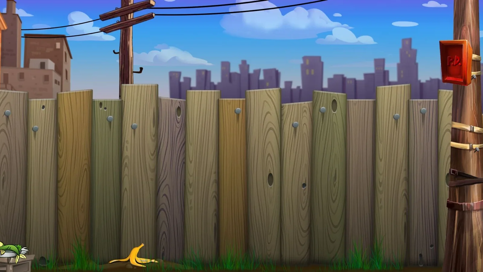Top Cat slot game background artwork by Blueprint Gaming